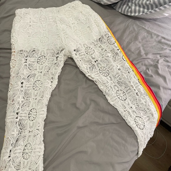 Lace Bell Bottom Festival Pants - Picture 5 of 6